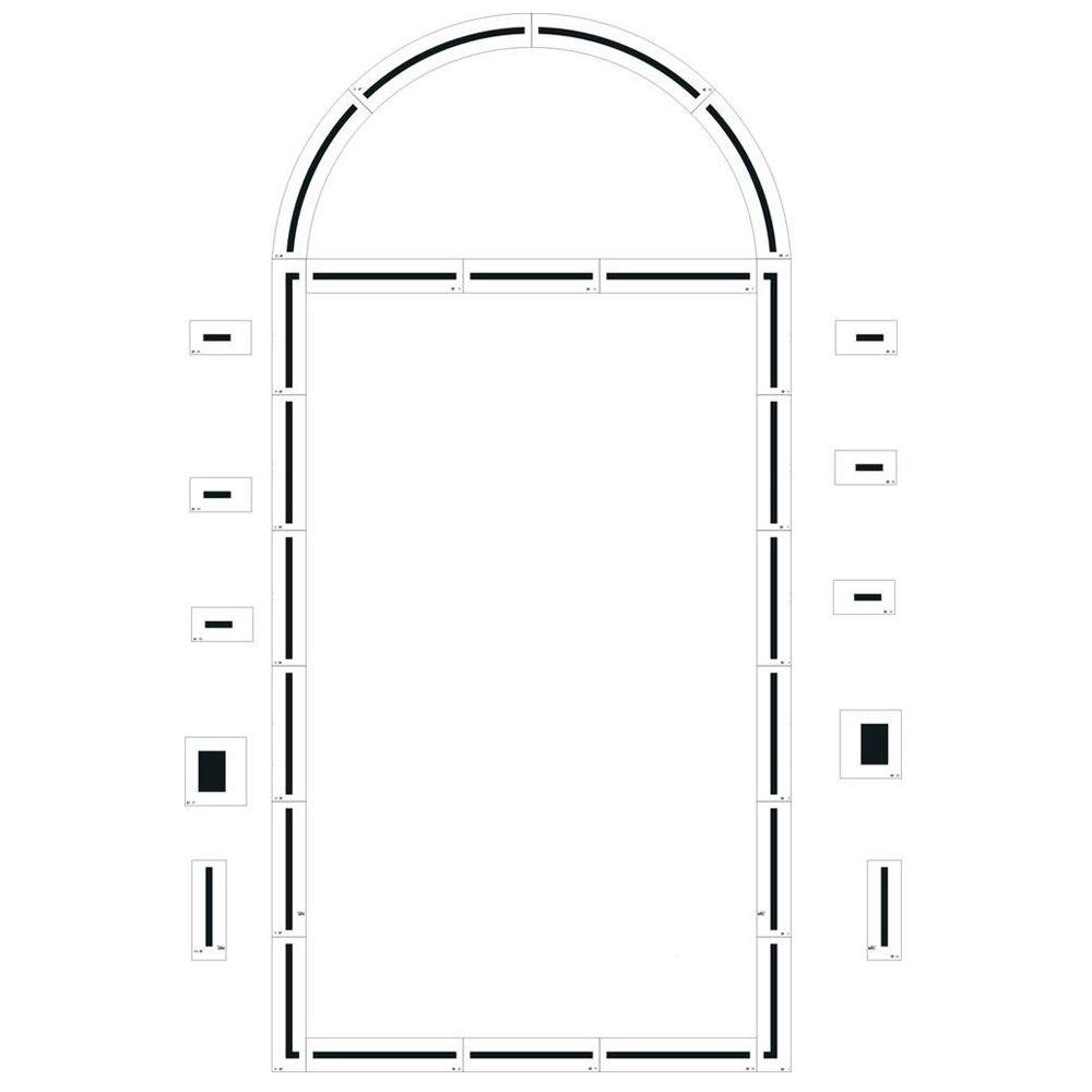 1000x1000 Stencil Ease Basketball Court Stencil With Basic