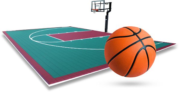 609x307 Versacourt Indoor, Outdoor Backyard Basketball Courts
