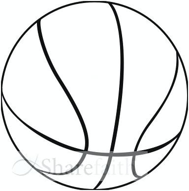 384x388 Basketball Court Coloring