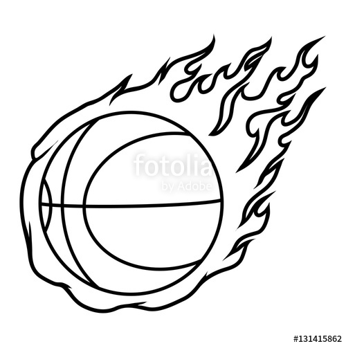 500x500 Basketball Drawing Free Download Clip Art