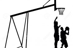 236x157 Basketball Hoop Drawing Steps Simple Going Into Side View Cad