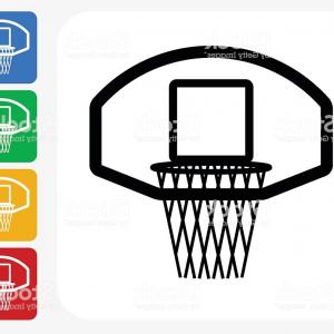 300x300 Photoan Image Of A Basketball Hoop Stand Line Drawing Lazttweet