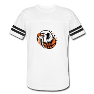 190x190 Basketball Eagle Cartoon Drawing Face Unisex Tri Blend T Shirt