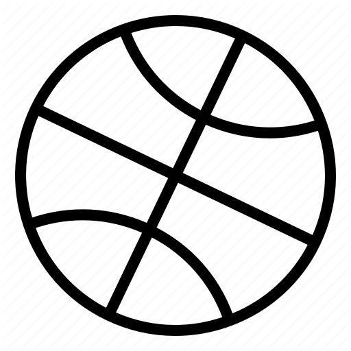 512x512 Basketball, Line, Sport Icon