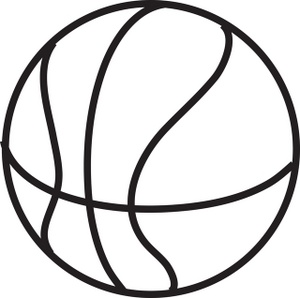 300x298 Basketball Clipart Image