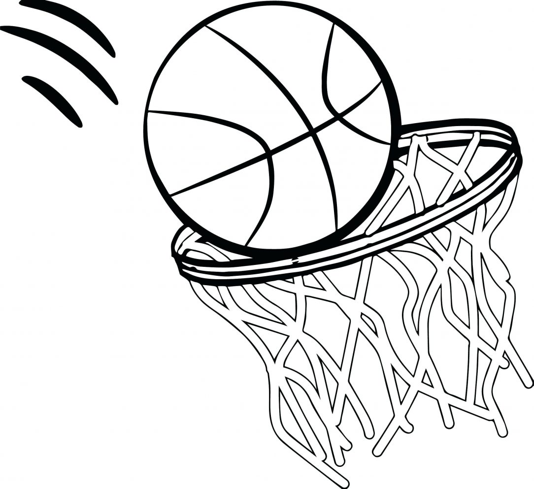 Basketball Line Drawing | Free download on ClipArtMag