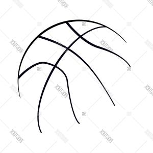 300x300 Stock Vector Basketball Vector Design Logo White And Black Only