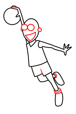 250x373 Drawing A Cartoon Basketball Player