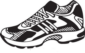 300x187 Free Basketball Shoes Clipart