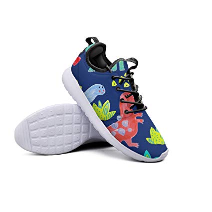 425x425 Cute Dinosaurs Drawing Net Men's Sneakers Shoes Casual