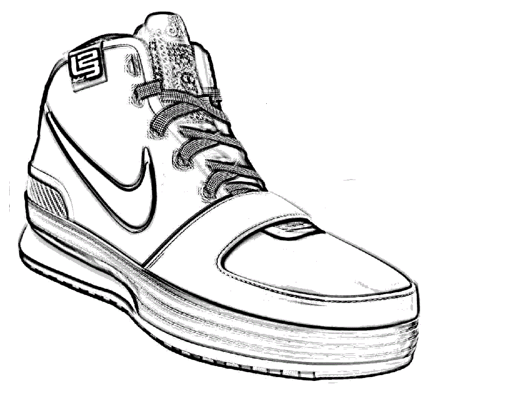 1056x816 Basketball Shoes Coloring