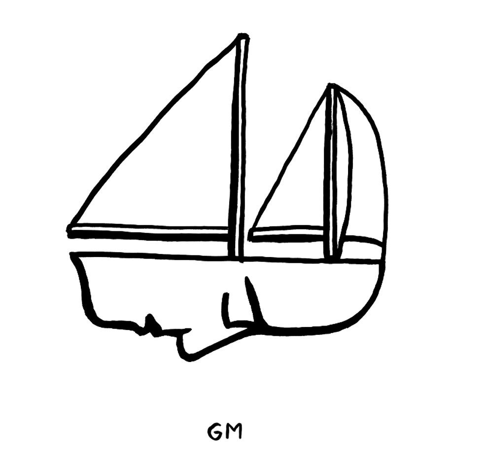 Bass Boat Drawing