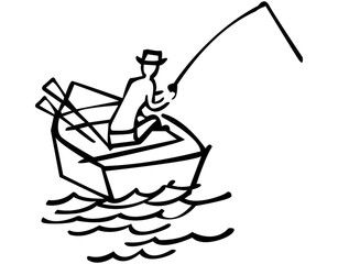 307x240 Bass Fisherman In Boat