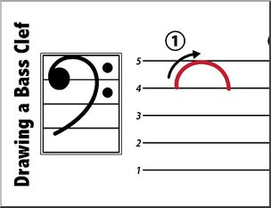 304x233 Large Poster How To Draw A Bass Clef Abcteach