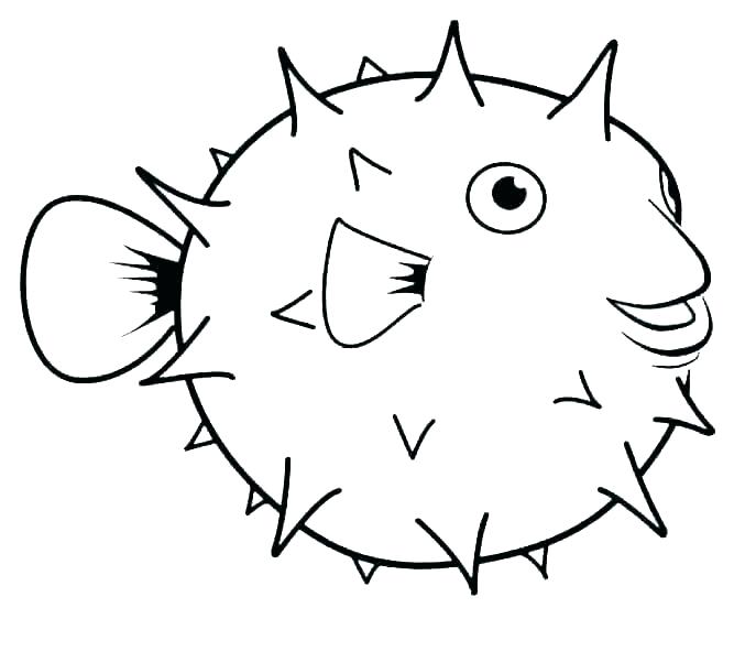 687x601 Bass Coloring Pages Fish Coloring