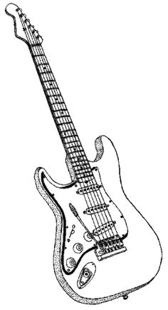 Bass Guitar Drawing