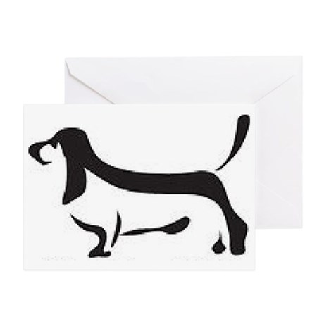 460x460 Basset Hound Drawing Stationery