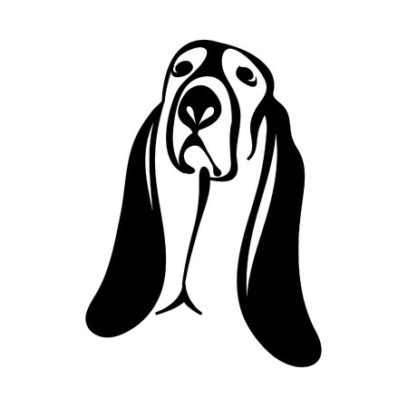 450x450 Basset Hound Tattoo Royalty Free Vector Graphics
