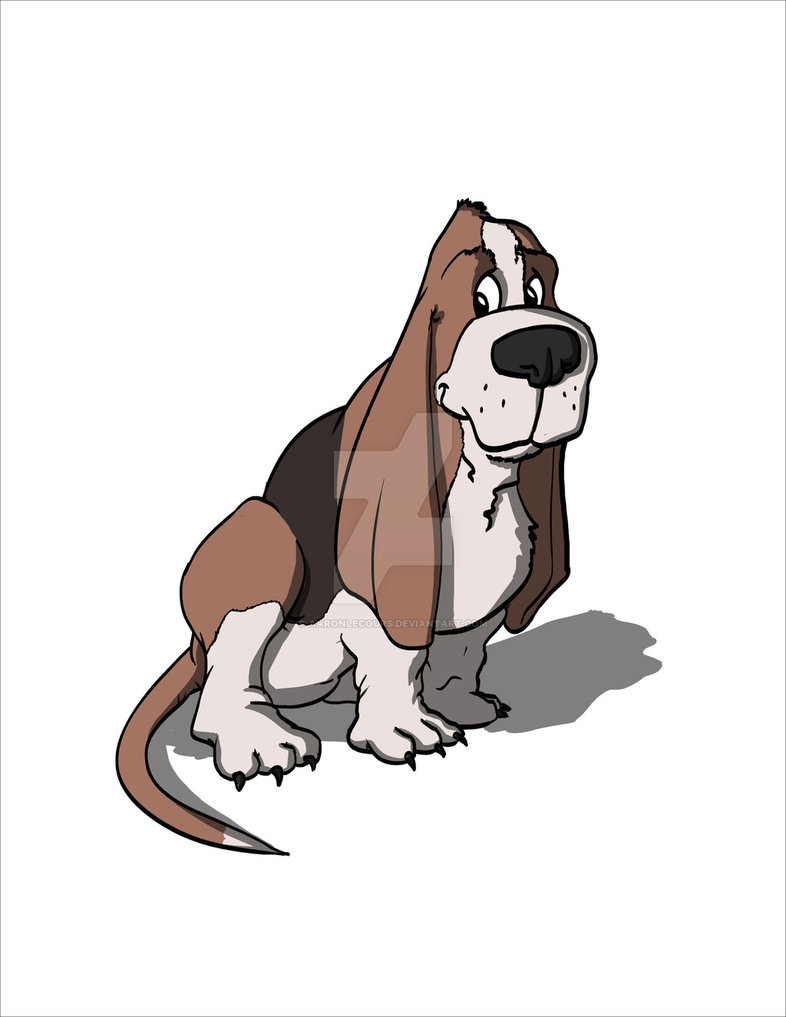 786x1017 Basset Hound Cartoon