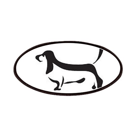 460x460 Basset Hound Art Patches