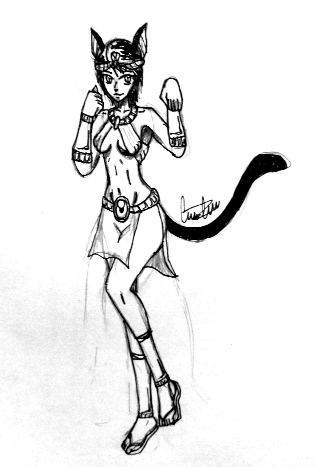 1024x1517 inktober day bastet