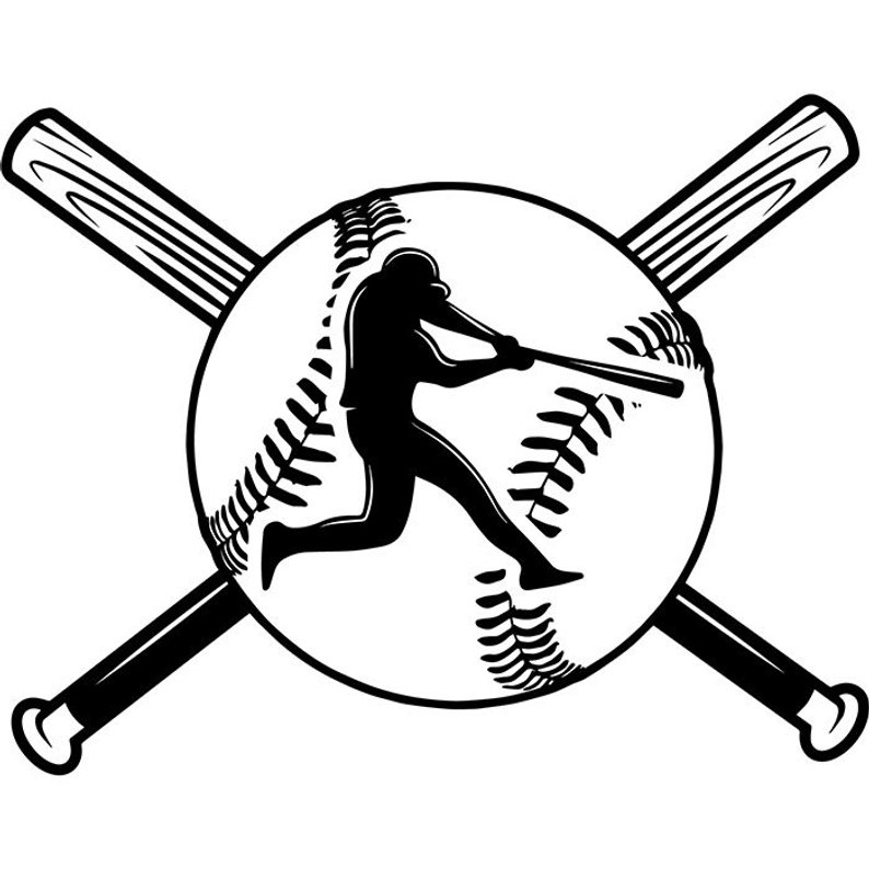 794x794 Baseball Logo Player Tournament Ball Bat League Equipment Etsy