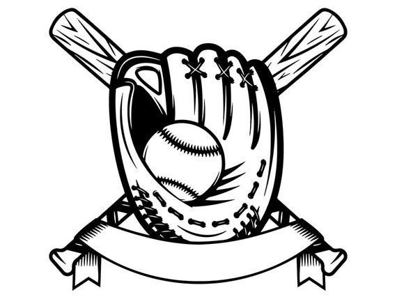 570x429 Baseball Logo Bat Player Tournament Ball League Equipment Etsy