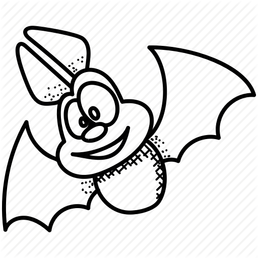 512x512 Bat, Cartoon Animal, Cartoon Bat, Cartoon Bird, Funny Bat Icon
