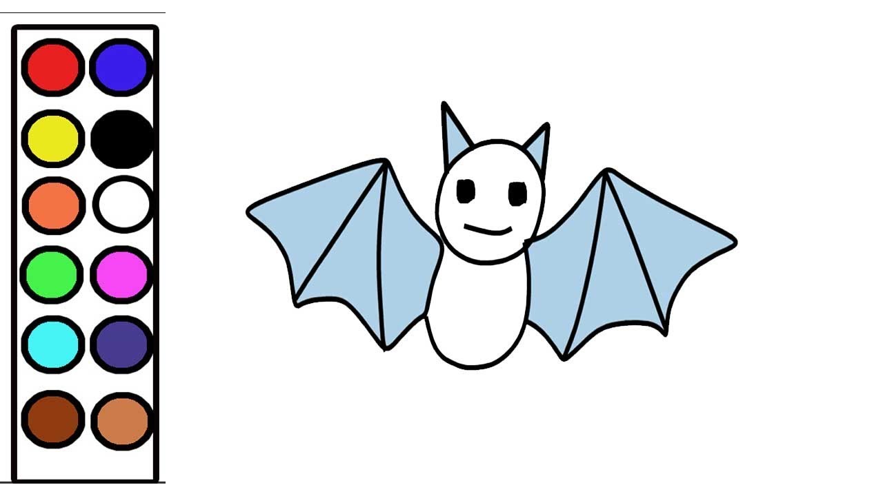 1280x720 How To Draw Bat Step