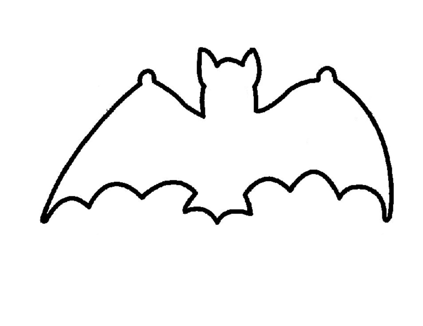 1650x1275 Bat Outline New Collection Of Bat Drawing Outline