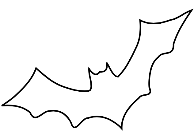 633x426 Bat Outline