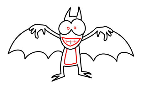 450x282 How To Draw Cartoon Bats