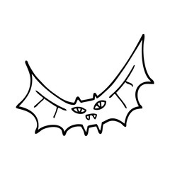 Bat Line Drawing | Free download on ClipArtMag