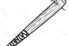 236x157 Baseball Bat Line Drawing Images Free Vector Iydunetwork