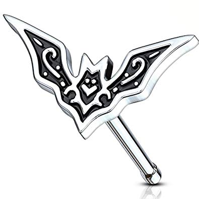 395x395 Body Accentz Nose Ring Bat Wings Surgical