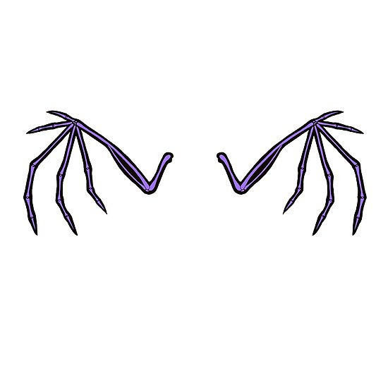 550x550 Purple Bat Wings Posters