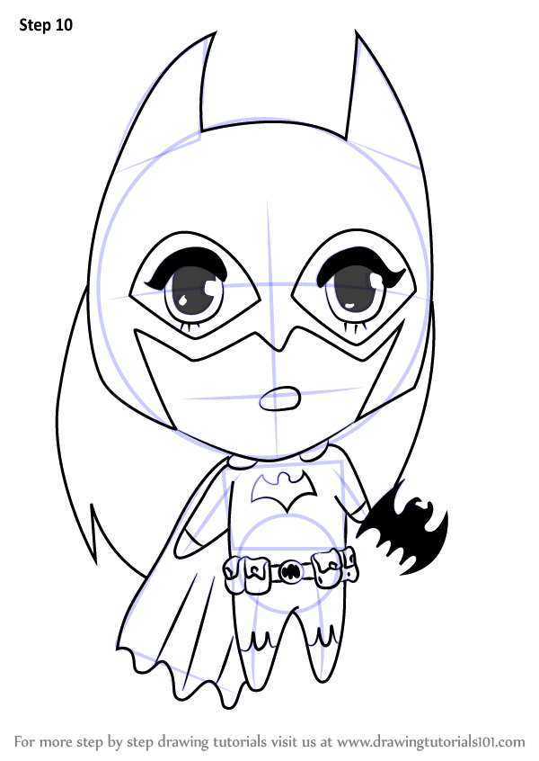 600x846 Learn How To Draw Chibi Batgirl