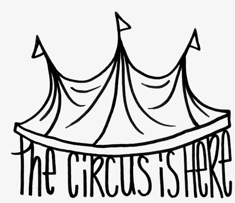 820x709 Bath Drawing The Circus Banner Transparent Stock