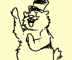 300x250 Polar Bear Wearing A Bathrobe