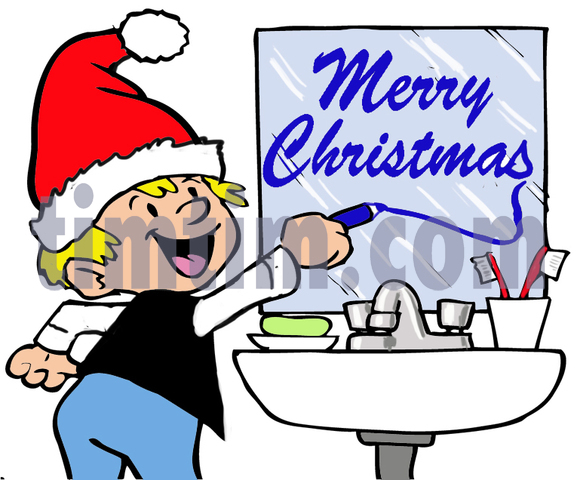 577x480 Free Drawing Of A Bathroom Christmas From The Category Christmas