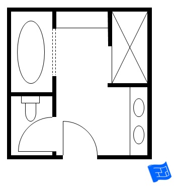 346x369 Master Bathroom Floor Plans