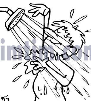 305x339 Free Drawing Of A Bath Man Small Bw From The Category Diet