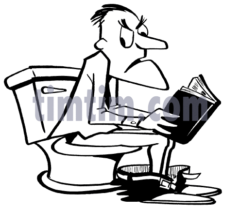 494x432 Free Drawing Of Bathroom Reader Bw From The Category Diet Health