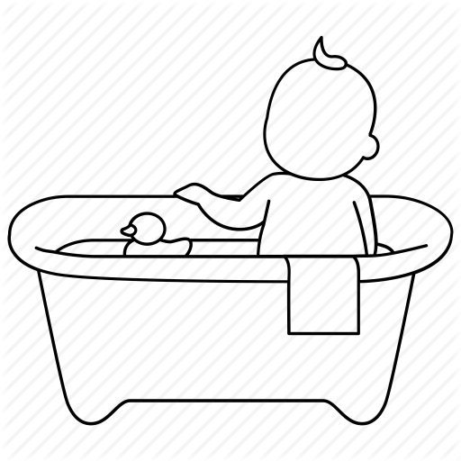 512x512 Baby, Bath, Bathtub, Infant, Time, Toddler, Tub Icon