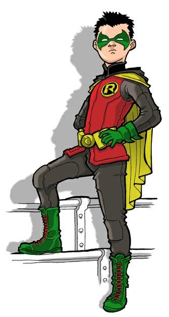 335x627 Damian Wayne Robin Drawing Nightblade's Drawing Club Damian