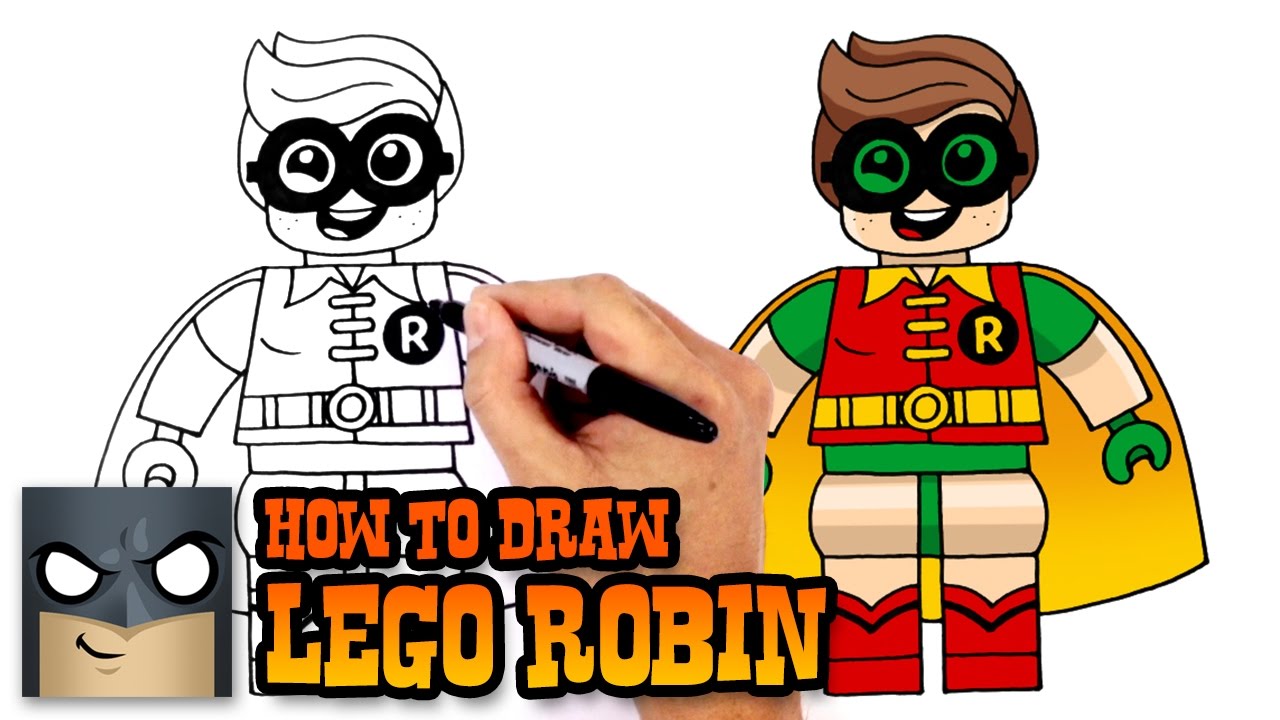 1280x720 How To Draw Lego Robin Lego Batman Movie