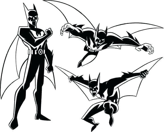 576x466 Batman Beyond Coloring Pages Batman Beyond Coloring Pages