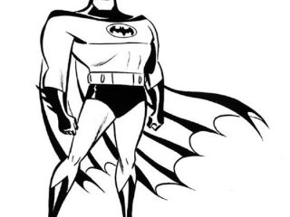 320x240 Batman Black And White Batman Black And White Drawing
