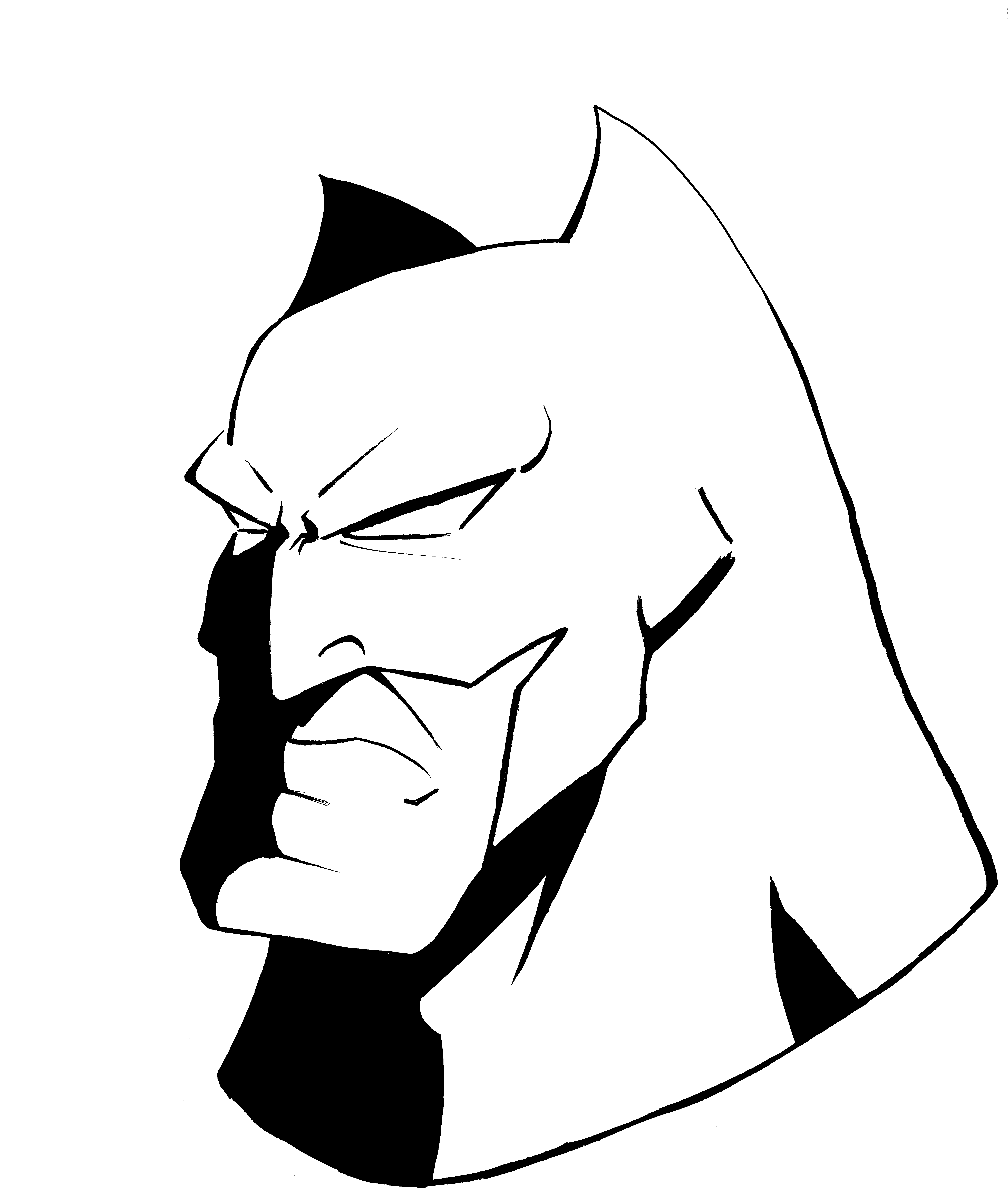 5944x7048 Black And White Batman