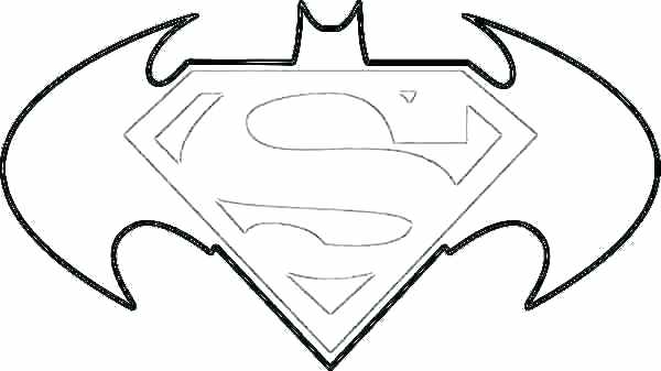 600x337 Batman Logo Coloring